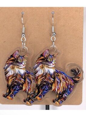 Colorful Cat Earrings Fashion Jewelry Fashion Jewelry